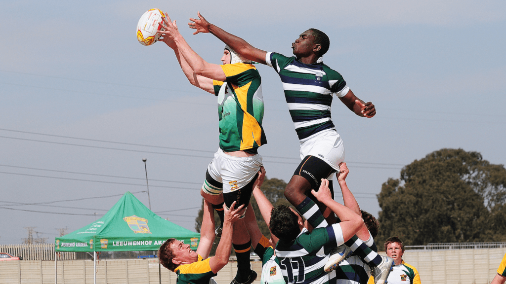 Men playing football