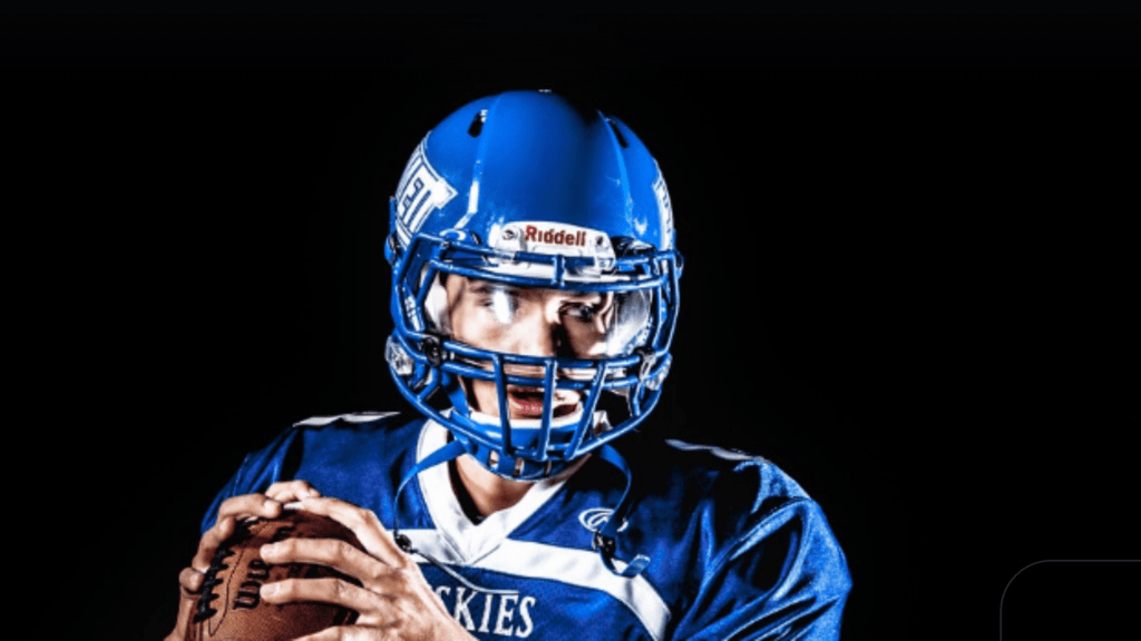 man wearing a mouthguard