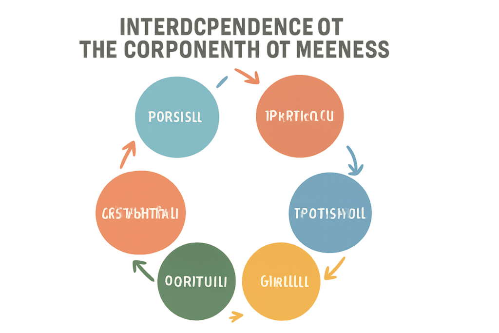 discuss the interdependence of the components of wellness.