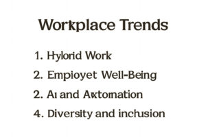 list the four workplace trends discussed in the lecture.