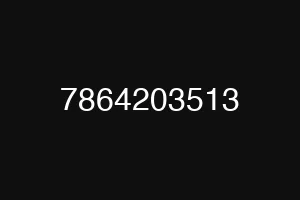 7864203513