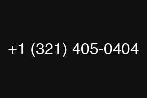 +1 (321) 405-0404