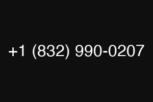 +1 (832) 990-0207